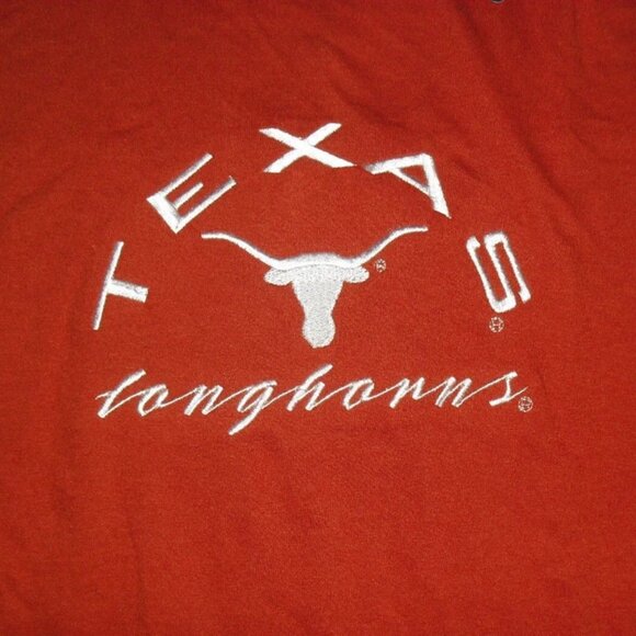 Texas Longhorns University Womens Embroidered Logo Long Sleeve Shirt Sz. Medium - Picture 2 of 4